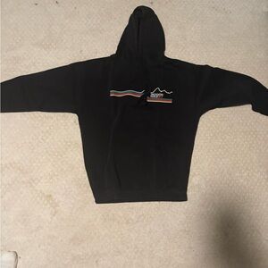Jackson Hole, Wy Black Hoodie with Mountain Graphic